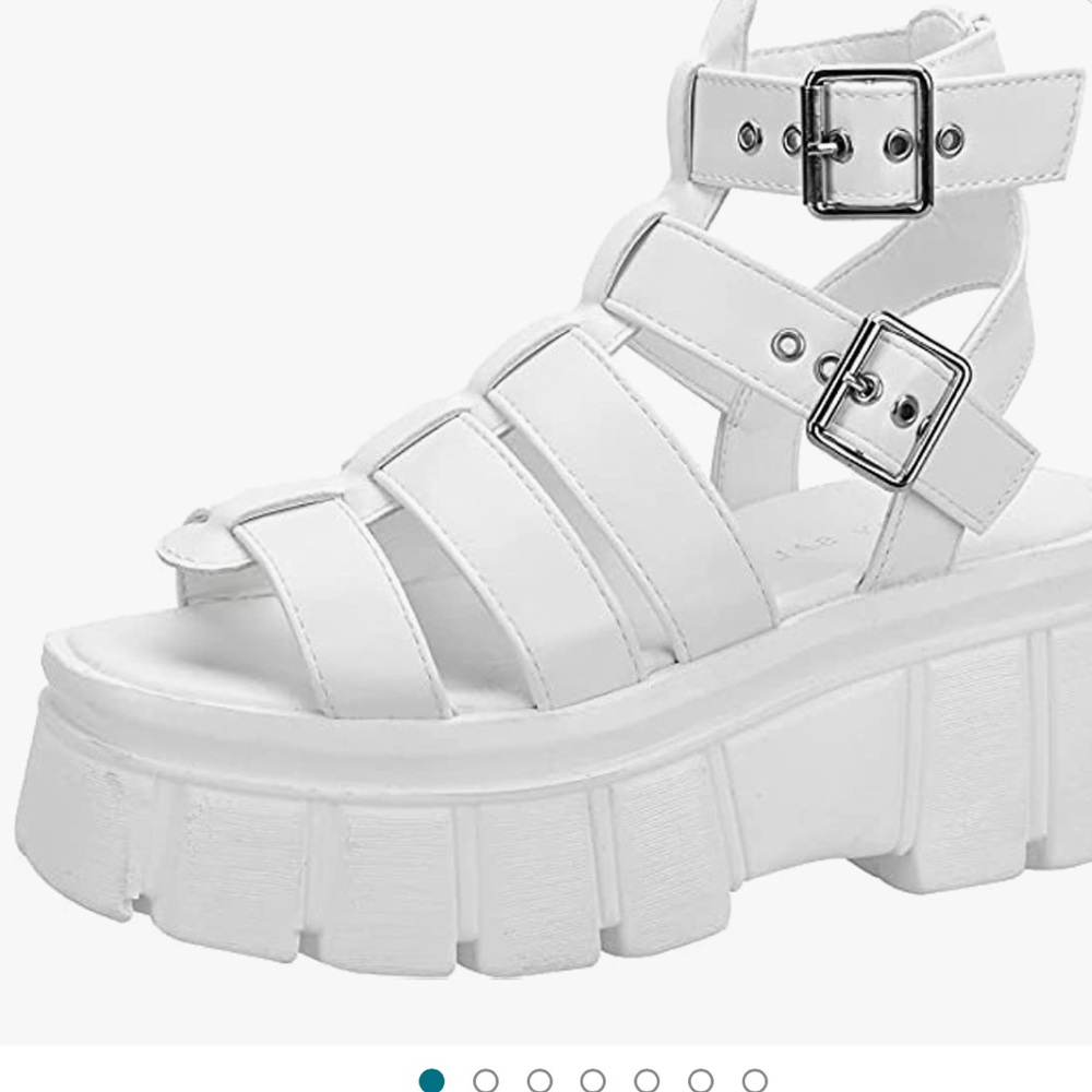 NWT READY SALTED Women's Chunky‎ Platform Sandals - Picture 8 of 8